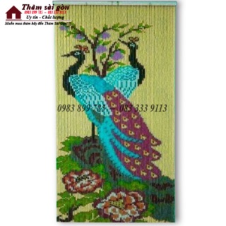 Rèm hạt nhựa tranh cao cấp 1m x 2m