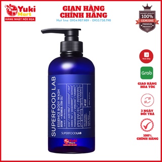 Sữa Tắm Dưỡng Thể Trắng Da Superfood Lab Essence Body Wash 480ml