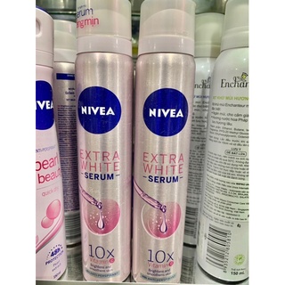 xịt khử mùi serum Nivea Extra white