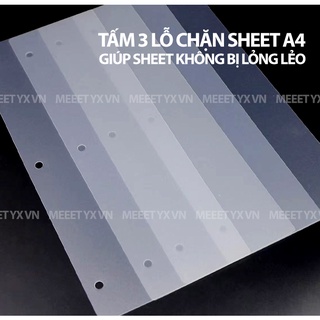 Trang chặn sheet 3 lỗ MEET YX dành cho Binder A4 3 còng