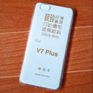 Ốp lưng Silicon trong suốt Vivo V7 Plus