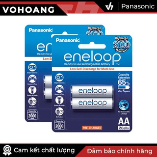 Bộ 4 pin sạc AA Panasonic Eneloop 2000mAh (Trắng)