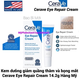 [HàngMỹ]Kem giảm quầng thâm và bọng mắt Cerave Eye Repair Cream 14.2g