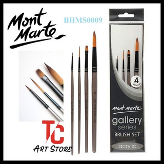 Bộ 4 Cây Cọ Vẽ Acrylic BMHS0009 Mont Marte