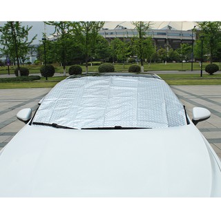 Bạt, tấm che nắng kính trước bằng nhôm bạc 150*70cm BY-733
