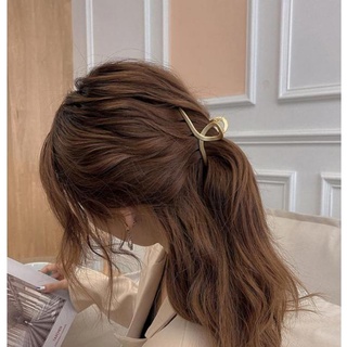 Gấp (kẹp) tóc chữ T kim loại mini nửa đầu nhiều kiểu xinh xắn DTOnline (tùy chọn)