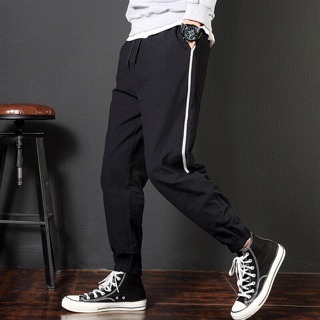 [Mã LETHGE180 giảm 10k đơn tối thiểu 180k] Quần jogger kaki đen G01