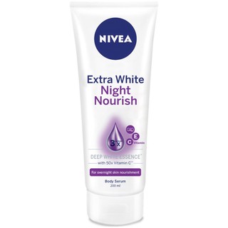 Tinh chất dưỡng thể dưỡng trắng NIVEA giúp phục hồi &amp; săn da ban đêm (200ml)