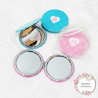 Gương trang điểm mini cầm tay, gương gập 2 mặt