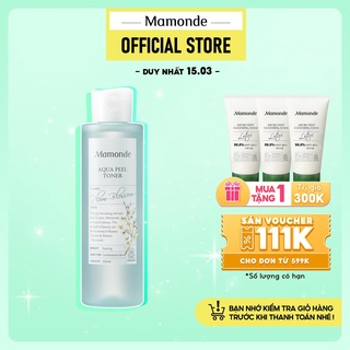 [SBD 2021] Nước cân bằng làm sạch và cung cấp độ ẩm Mamonde Aqua Peel Toner 250ml