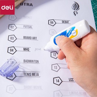 Bút xóa nước 12ml Deli, Xanh dương - 1 cái E39292 [Deli]