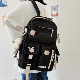 Balo ULZZANG nhiều ngăn xinh xăn phong cách Hàn Quốc *BL28