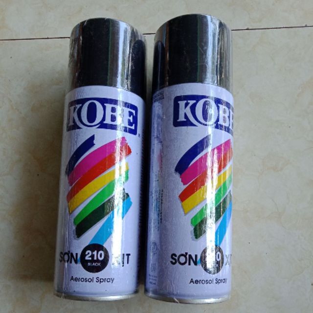 Sơn xịt 210 màu đen