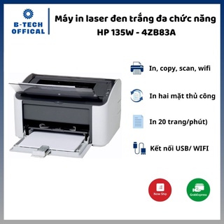 Máy in laser đen trắng đa chức năng HP 135W - 4ZB83A - Bảo hành chính hãng 12 tháng