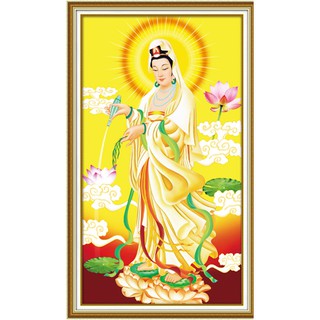 Tranh đính đá ABC quan thế âm bồ tát.