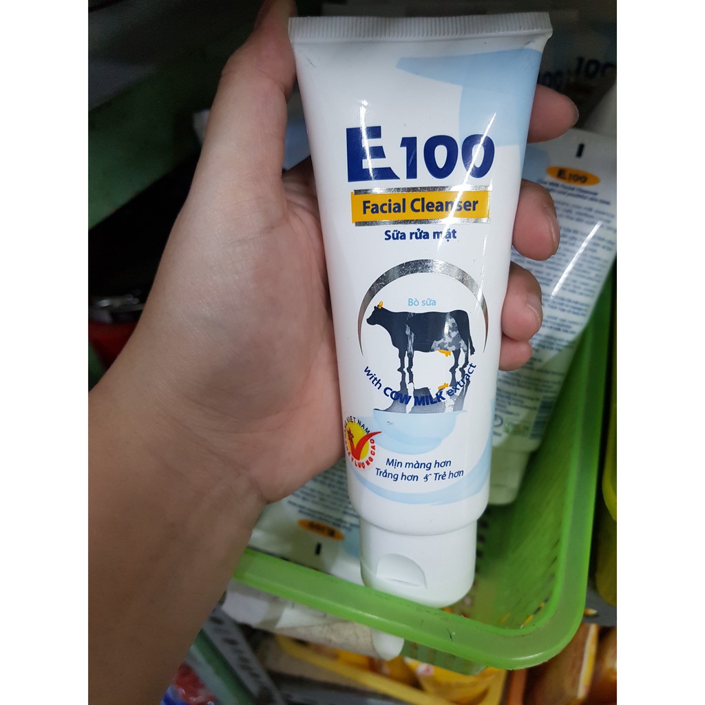 Sữa rửa mặt sáng da hương sữa bò e100 loại 80g