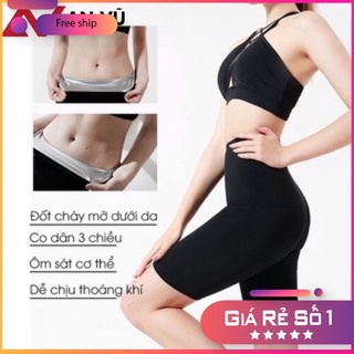 [Hàng chuẩn] Quần Sinh Nhiệt Đổ Mồ Hôi Tan Giảm Mỡ Gen Nịt Bụng Định Hình Eo Tập Gym Yoga Thể Dục Thể Thao Đốt Cháy Nữ