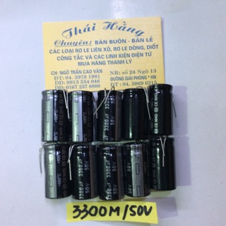 Tụ hoá 3300 M /50 v bán 5 chiếc