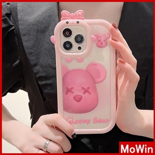 iPhone Case Silicone Soft Case Clear Case Airbag Shockproof Protection Camera Shiny Feel Pink Bear Cartoon Compatible For iPhone 11 Pro Max 13 Pro Max 12 Pro Max 7Plus xr XS Max