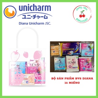 Bộ sản phẩm băng vệ sinh DIANA 16 miếng dùng thử