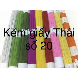 Kẽm giấy Thái Lan số 20 (cứng) các màu dài 60 cm