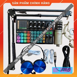Trọn Bộ Sound Card K300 Mic AT808 . Chuyên Dùng Livestream , Thu Âm , Giả Giọng , Kèm Autotune , Dễ Dàng Sử Dụng