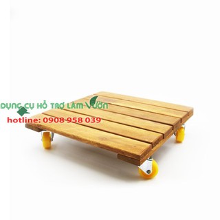 Đế lót chậu cây đường kính 30cm bánh vàng chịu lực tốt đến 50 kg - đế hình vuông