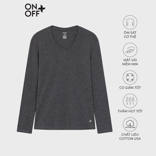 Áo body nữ dài tay ONOFF thoáng khí - H16TL18202
