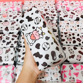 Hộp Bút Bóp Viết Bò Sữa Cỡ Lớn Họa tiết Xinh Xắn 2 Lớp Xịn Xò