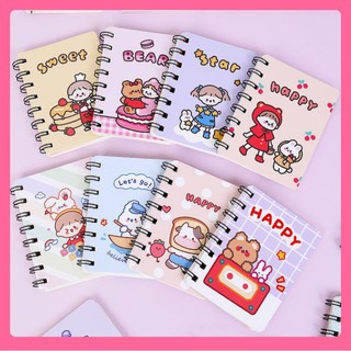 Sổ lò xo cầm tay hình thú cưng sắc màu siêu dễ thương - Vở ghi chép mini đa năng cực tiện lợi - Sỉ lẻ sổ, vở viết giá rẻ