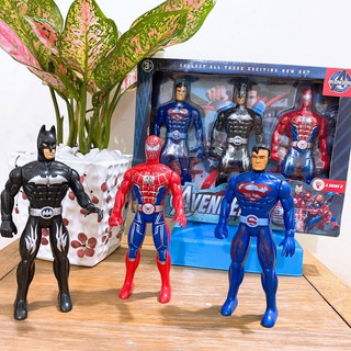 Bộ sưu tập mô hình 3 nhân vật siêu anh hùng Avengers (ảnh thật)