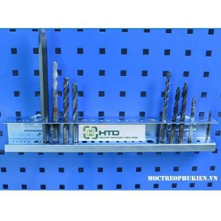 Kệ đựng mũi khoan cài tấm lỗ hoặc bắn trực tiếp lên tường