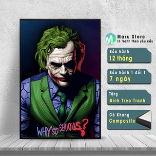 Tranh Canvas Joker Treo Tường, Trang Trí Phòng Khách