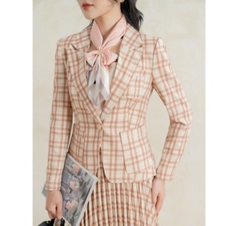 Áo khoác vest nữa chất  TWILL SILK cao cấp Orchid CT21O303