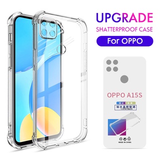 Ốp Điện Thoại Silicon Trong Suốt Chống Sốc Cho OPPO F9 F11 Pro A5S A12 A15 A15S A16 A16S A16K A16E A17 A31 A33 A52 A53 A91 A92 A93 A54 A57 A74 A76 A77 A94 A95 A96 A5 A9 2020 Reno 3 4 5 6 4F 5F 6 7