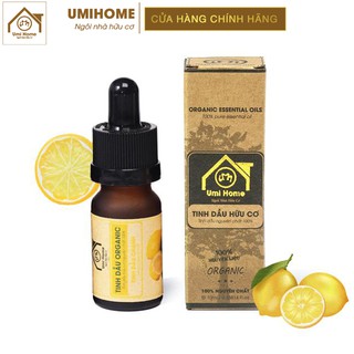 Tinh dầu Chanh vàng hữu cơ UMIHOME 10ml nguyên chất