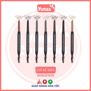 Chì kẻ mày Innisfree Auto Eyebrow Pencil 2 đầu