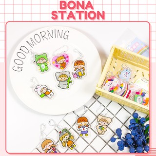 Móc khoá Poppy &amp; lovely girl acrylic keyring trang trí sổ tay | BDK001