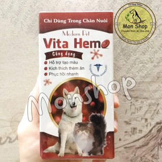 Vitamin Bồi Bổ Hỗ Trợ Tạo Máu Kích Thích Thèm Ăn Cho Chó Mèo Modern Pet Vita Hem