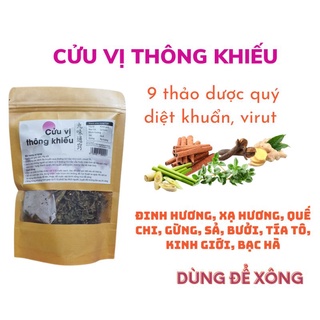 Túi xông CỬU VỊ THÔNG KHIẾU - Cho người giải cảm, hạ sốt, ngừa các bệnh về hô hấp, dự phòng cho người bị cúm, covid...