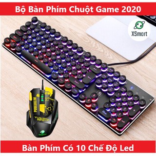 Bộ Bàn Phím Gaming k100 Led 10 Chế Độ Và Chuột M416 Siêu Đẹp Cao Cấp, Phím Chơi Game Chuyên Nghiệp