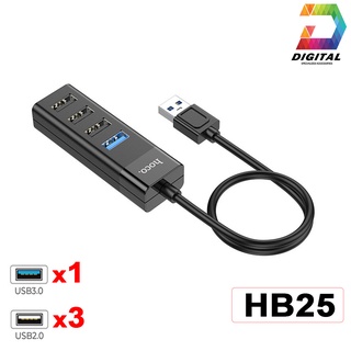 Hub Chia Cổng USB 2.0 &amp; USB 3.0 Hoco HB25 Chính Hãng