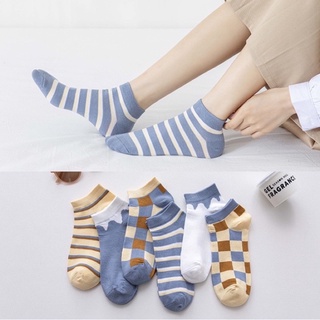 RẺ VÔ ĐỊCH TẤT CHÂN NGẮN CỔ MÀU HOẠ TIẾT VINTAGE CHO NỮ DỄ THƯƠNG