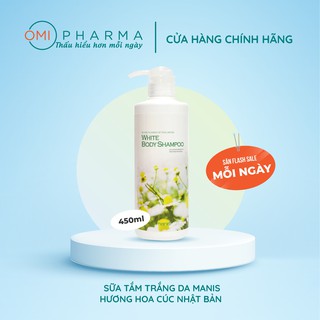 Sữa Tắm Manis Trắng Da Dưỡng Ẩm Hương Hoa Cúc Nhật Bản 450ml