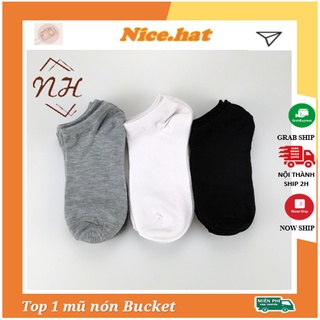 Tất vớ cổ ngắn nam nữ chất cotton trơn nhiều màu T02 - SẴN HÀNG