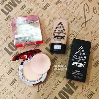 Bộ kem nền và phấn phủ cho da dầu Helen Hàn Quốc và Gadania Nhật Lamdep24g