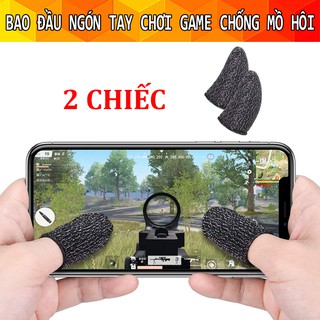Bộ 2 bao găng tay chơi game chống mồ hôi - bao tay chơi game pubg mobile, free fire , liên quân mobile chống mồ hôi