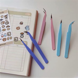 NHÍP GẮP STICKER COLORFUL CÓ NẮP SU (ảnh thật) - nhíp gắp trang trí sticker, làm bullet journal - Tiệm nhà Chun