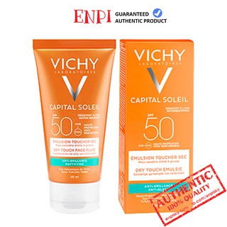 [Mẫu mới] Kem chống nắng Vichy Ideal Soleil Mattifying Dry Touch Face Fluid SPF 50