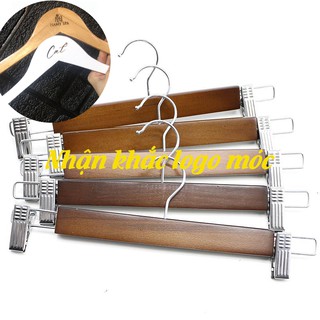 Móc Kẹp Gỗ Nâu Thường Người Lớn 32cm ( Bộ 50 Móc)